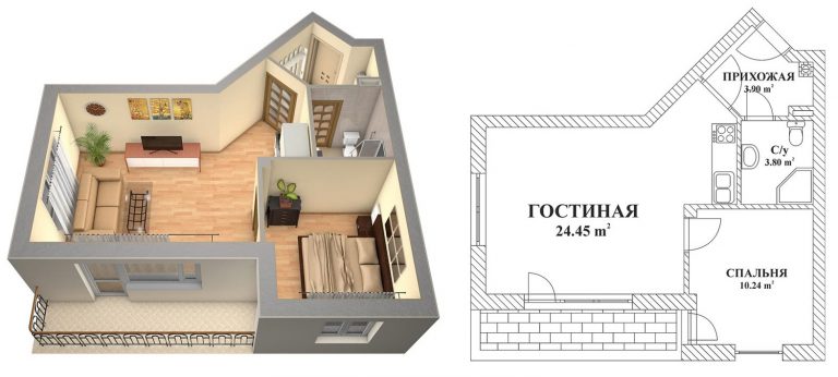 Дизайн квартиры квадратный метр