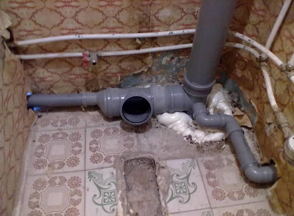 Замена труб канализации в квартире